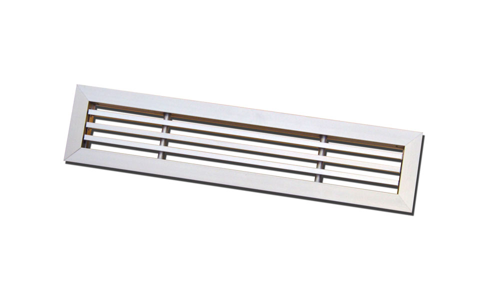 Tilluftgitter - aluminium 330 x 75 mm